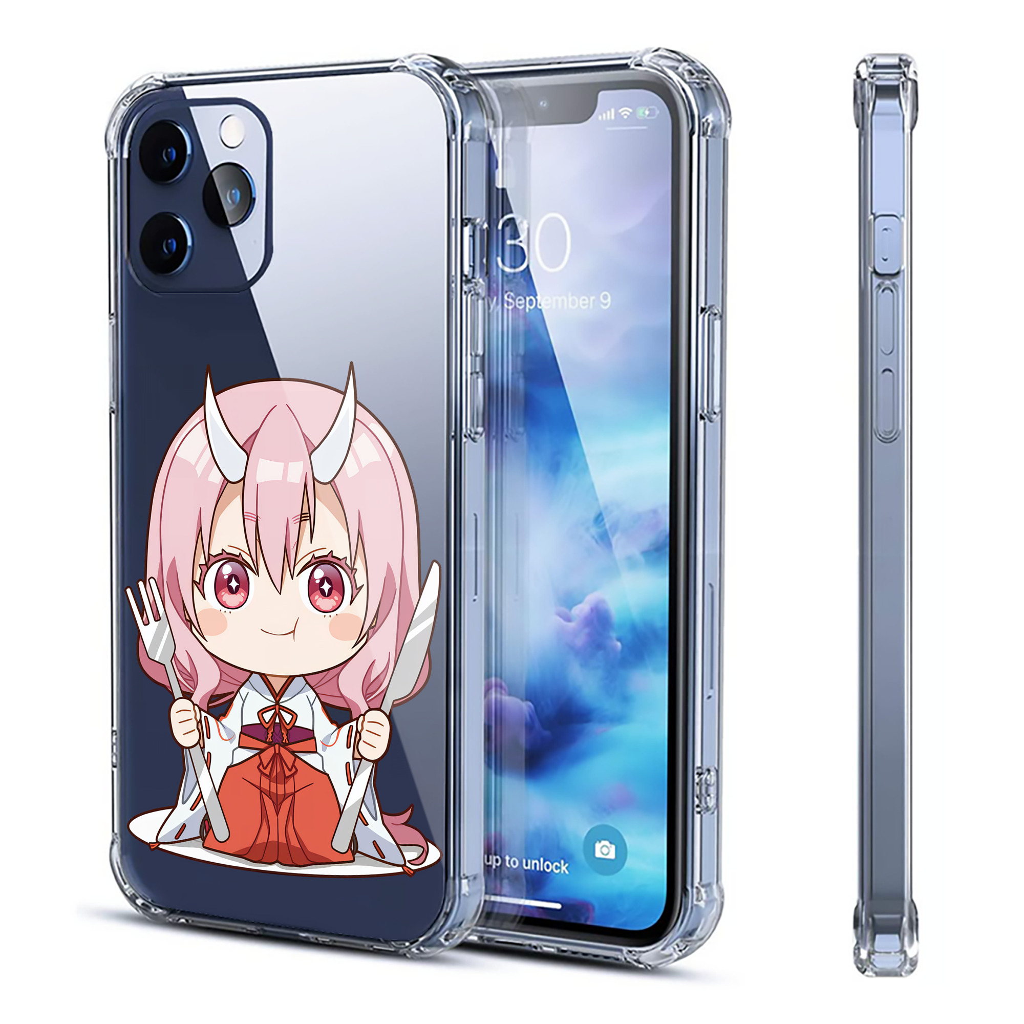 （画像用） 転スラ Regarding Reincarnated to Slime 【iPhone 12シリーズ対応】透明スマホケース（クリアソフトケース）